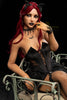Red Hair Gothic Sex Doll 169cm S47 Gia