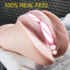 3 IN 1 Deep Throat Artificial Real Pussy Oral, Male Masturbator Blowjob Sex Toy Realistic Vagina